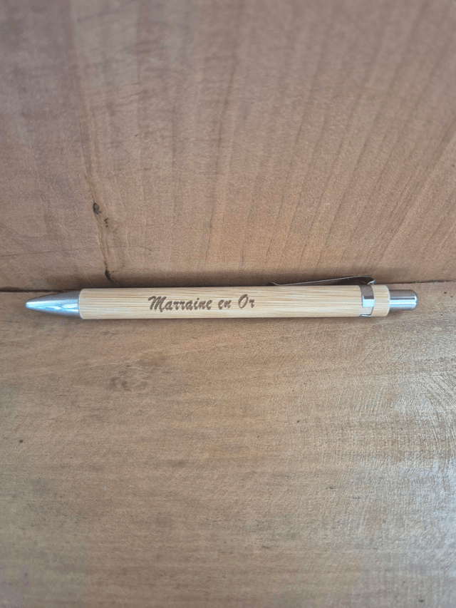 Stylo "marraine en or"