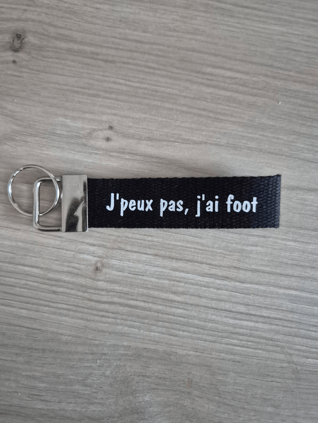 Porte clef J’peux pas, j'ai foot