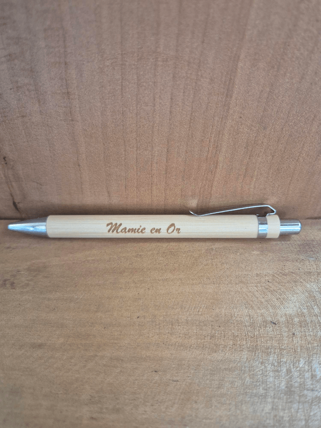Stylo "mamie en or"