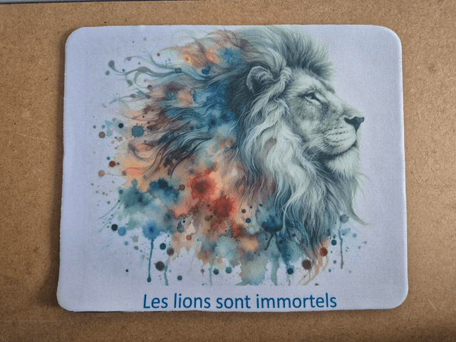 Tapis souris "les lions sont immortels"
