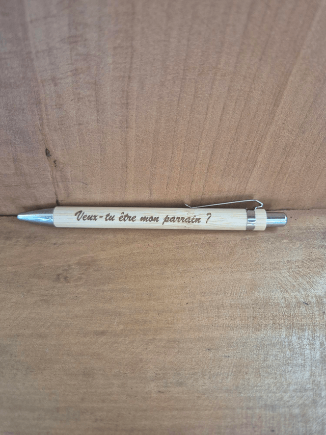 Stylo "veux tu être mon parrain ?"