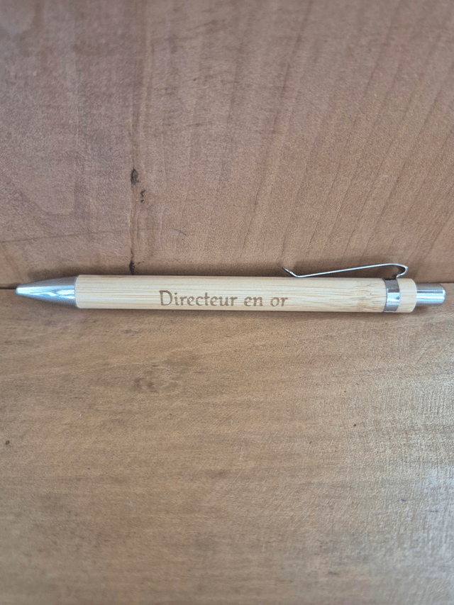 Stylo " Directeur en or"