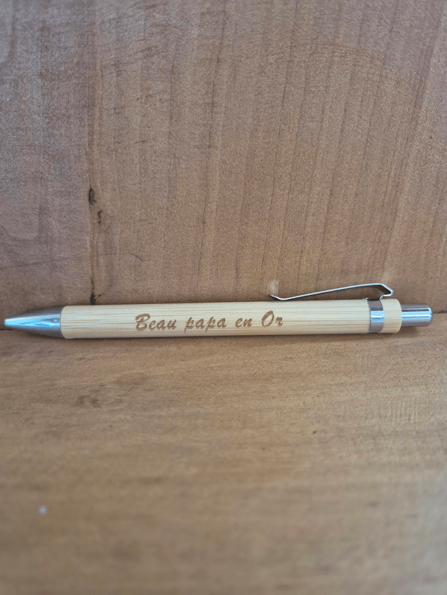 Stylo " Beau papa en Or"