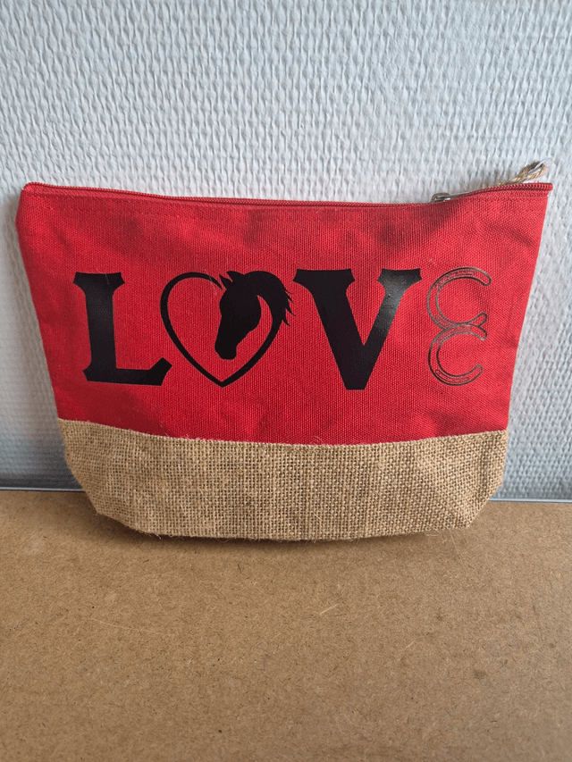 Pochette "Love chevaux"