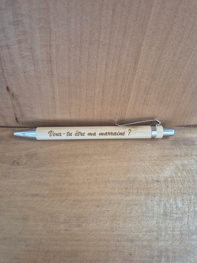 Stylo "veux tu être ma marraine ?"