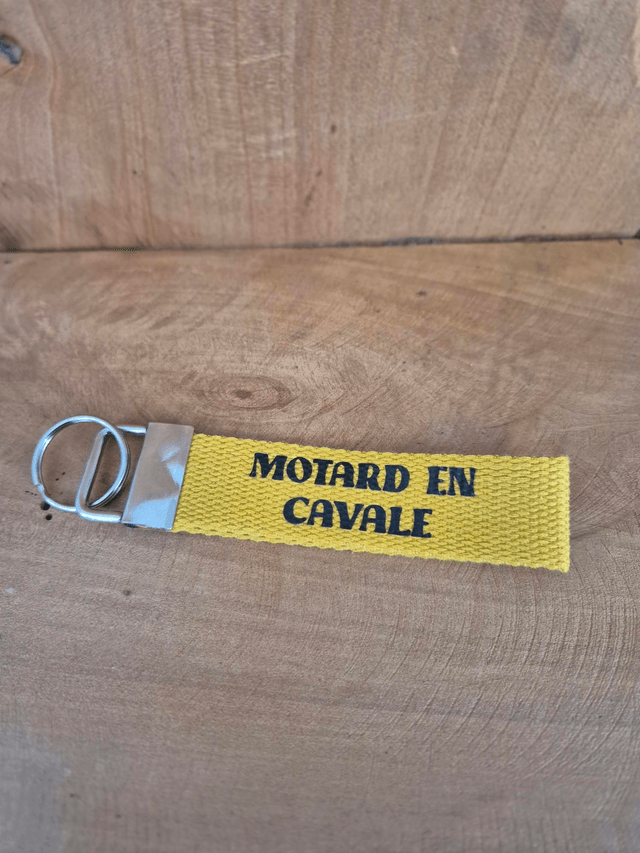Porte clef "motard en cavale"