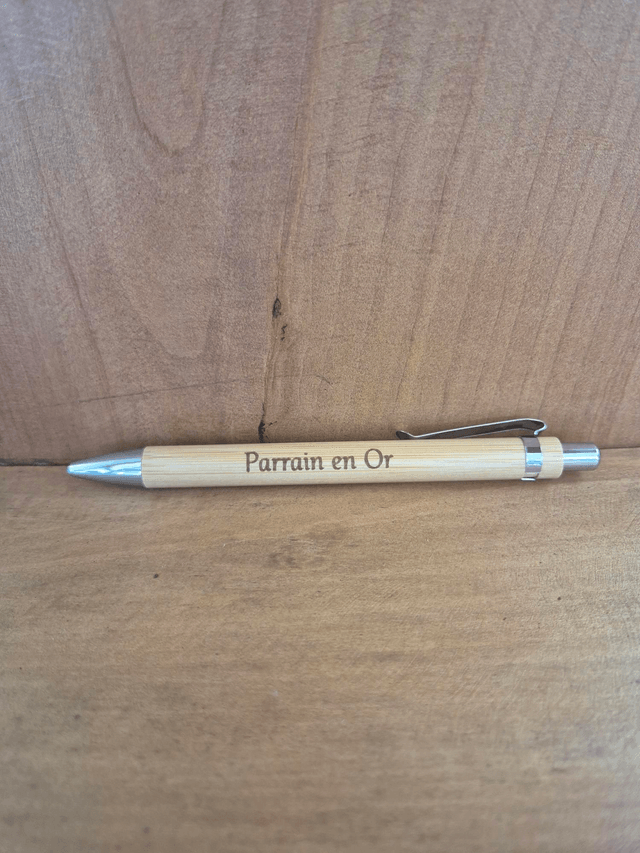 Stylo " Parrain en or"
