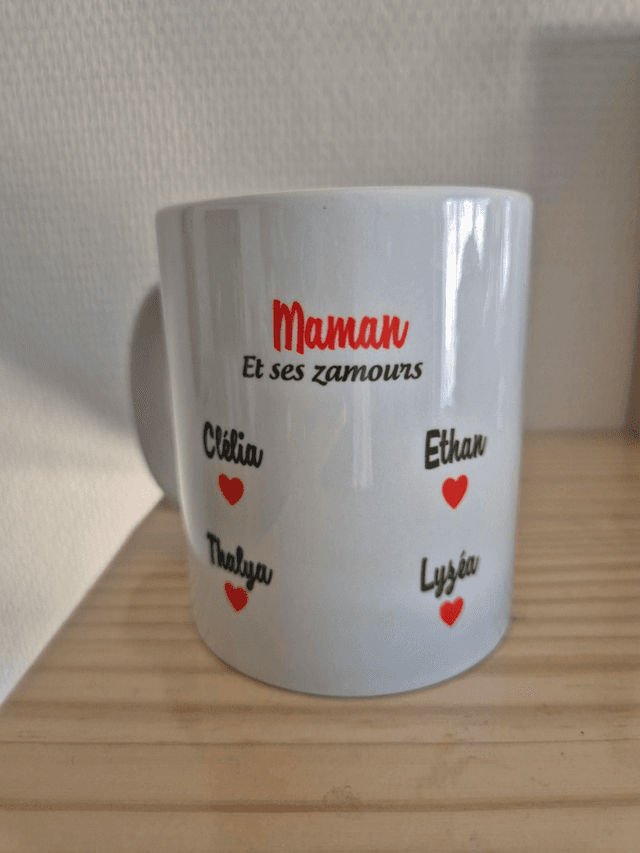 Mug &quot;Maman et ses zamours&quot;