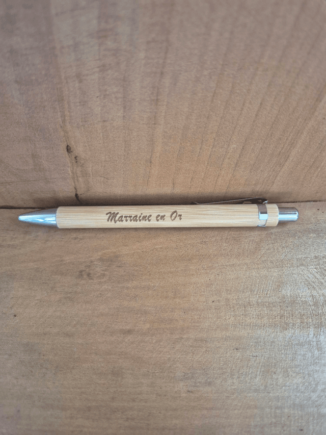 Stylo &quot;marraine en or&quot;