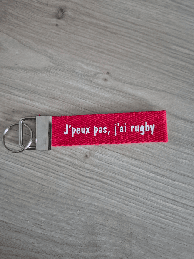 Porte clef J’peux pas, j&#039;ai rugby
