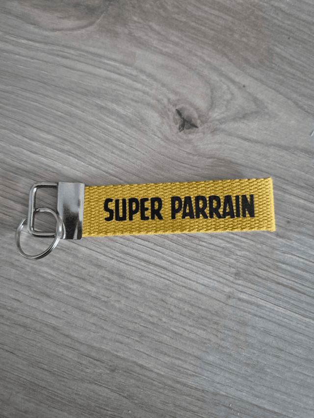 Porte clef Super Parrain 