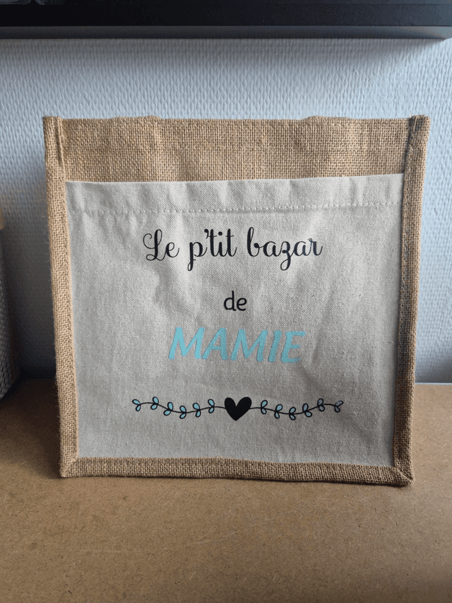 Cabas  &quot;Petit bazar mamie&quot;