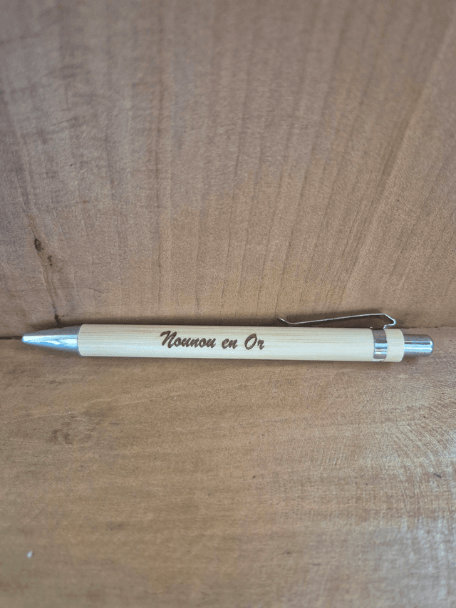Stylo &quot; Nounou en or&quot;